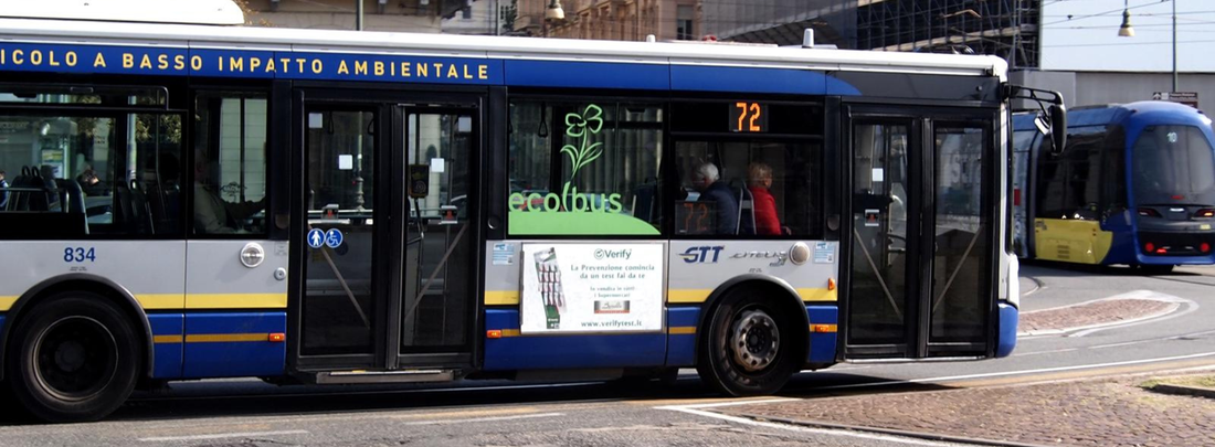 VERIFY ® SBARCA SUI PULLMAN GTT: LA PREVENZIONE VIAGGIA PER LE STRADE DI TORINO