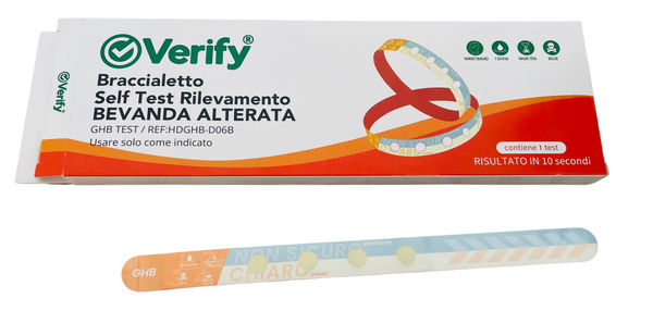 Verify® KnockOut-Armband zur Erkennnung manipulierter Getränke