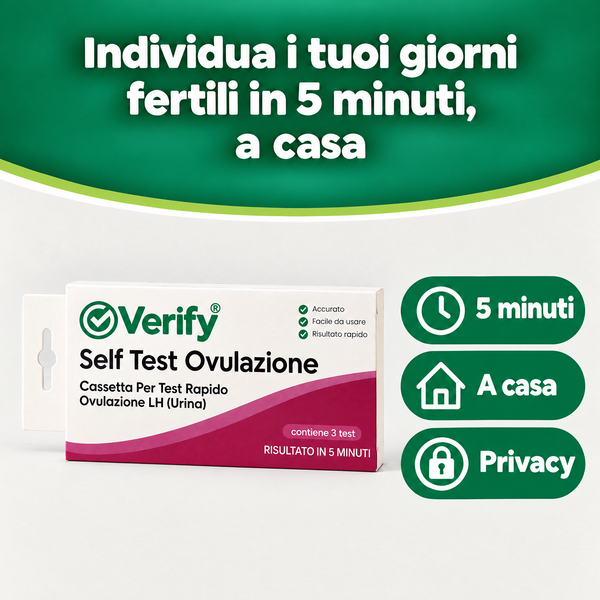 Verify® Self Test Ovulazione – carosello informativo, slide 7 di 7
