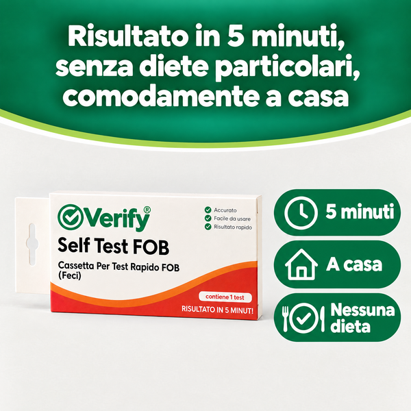 Verify® Self Test FOB sangue occulto nelle feci – carosello informativo, slide 7 di 7