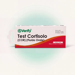 VERIFY® – Test Rapido Cortisolo (Fluido Orale) ( SOLO PER USO PROFESSIONALE ) – confezione del prodotto